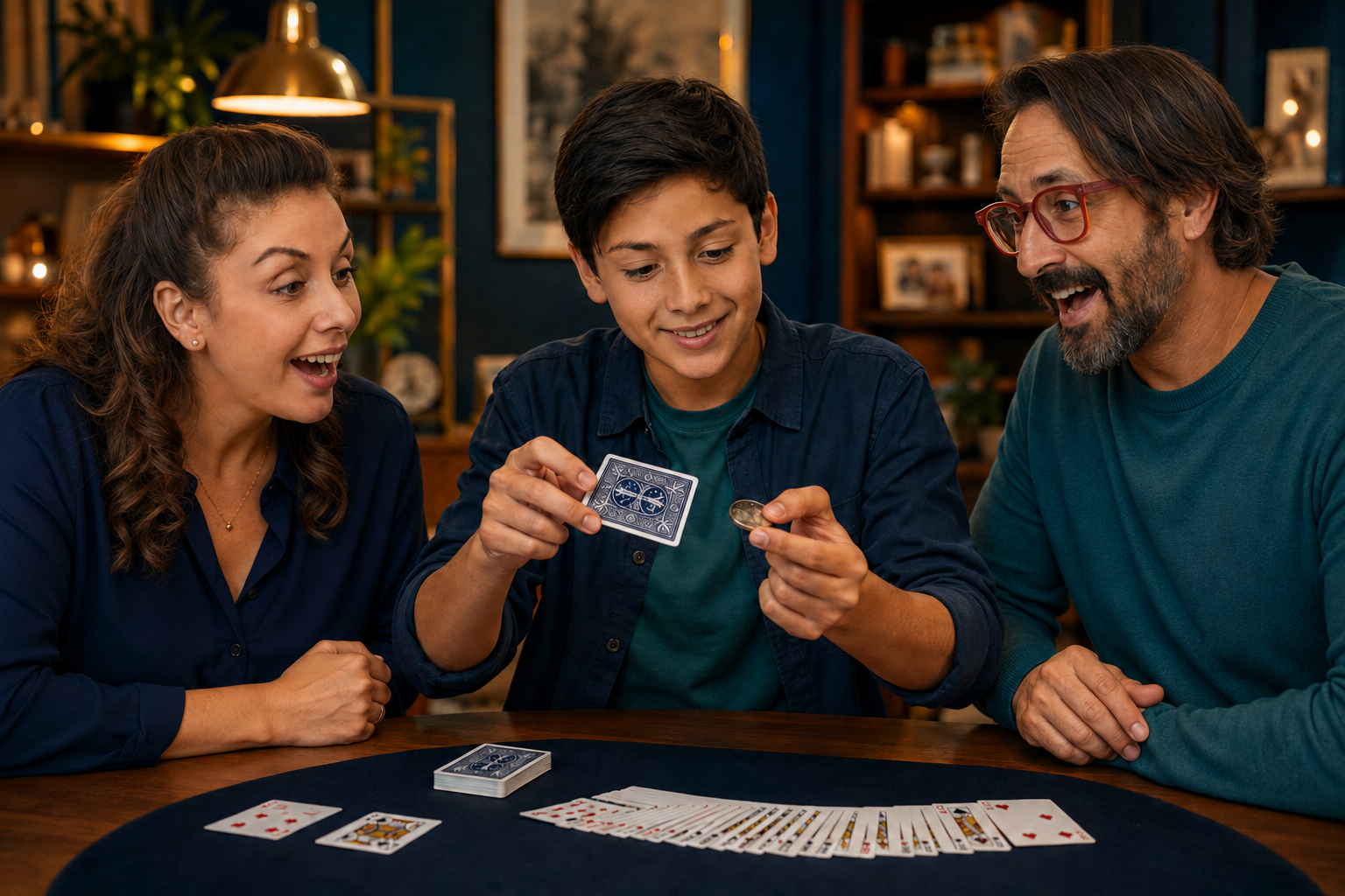 Jerito comparte con su mamá y su papá una de las primeras aventuras creadas en familia